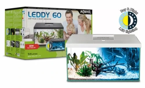 AquaEl Leddy Startersæt Day & Night Plus 54 Liter Hvid Lampe